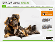 Tablet Screenshot of guau-homeopatiaveterinaria.com